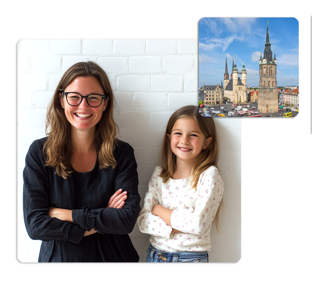 Nachhilfe Halle MDLI Lehrerin mit Schülerin MDLI Halle (Saale)